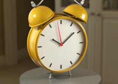 C4D练习,绘制和渲染一个闹钟