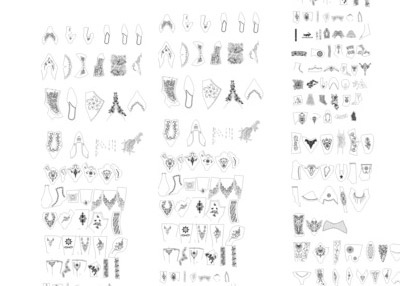 CDR绘制的数百款花纹矢量图